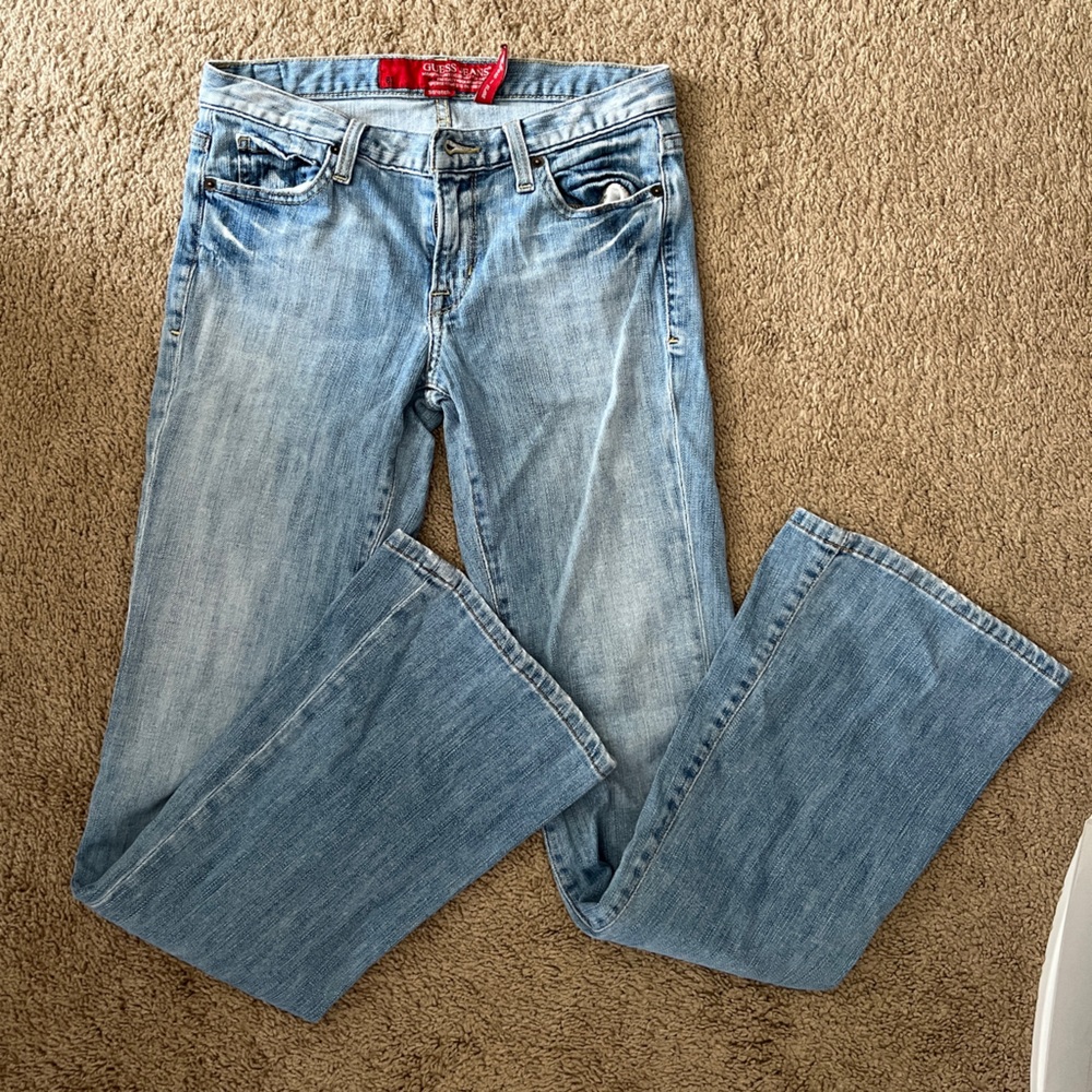 Guess Women's Light Blue Melrose Flare Jeans 28 size